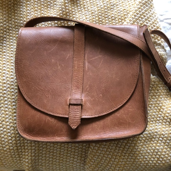 Able Handbags - Brown leather satchel